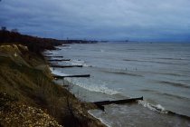 View north along the beach